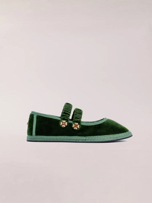 Double Lace Ballerina Emerald SVETI STEFAN 36 (US 5.5)